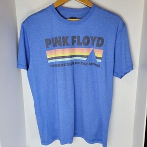 Pink Floyd Dark Side of the Moon Blue Graphic T-Shirt American Classics Large